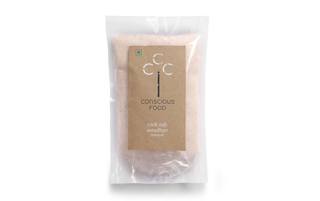 Conscious Food Rock Salt Saindhav Natural   Pack  500 grams